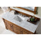 James Martin Brookfield 60" Country Oak Single Vanity with 3 cm Carrara Marble Top 147-114-5371-3CAR