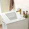 Vinnova Design Shannon 24" Single Vanity and Composite Carrara White Stone Countertop