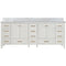 Vinnova Design Shannon 84" Double Vanity and Composite Carrara White Stone Countertop