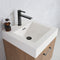 Vinnova Design Alistair 18B" Single Sink Bath Vanity with White Grain Stone Countertop