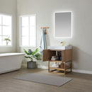 Vinnova Design Alistair 24" Single Vanity with White Grain Stone Countertop