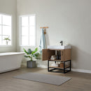 Vinnova Design Alistair 24B" Single Vanity with White Grain Stone Countertop