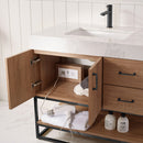 Vinnova Design Alistair 36B" Single Vanity with White Grain Stone Countertop