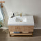 Alistair 42" Single Vanity with White Grain Stone Countertop