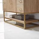 Alistair 48" Single Vanity Oak with White Grain Stone Countertop