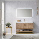 Alistair 48" Single Vanity Oak with White Grain Stone Countertop