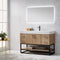 Alistair 48B" Single Vanity Oak with White Grain Stone Countertop