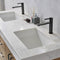 Alistair 60B" Double Vanity Oak with White Grain Stone Countertop