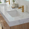 Alistair 72" Double Vanity Oak with White Grain Stone Countertop