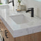 Alistair 72B" Double Vanity Oak with White Grain Stone Countertop