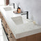 Alistair 84B" Double Sink Bath Vanity Oak with White Grain Stone Countertop