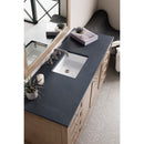 James Martin Chicago 60" Single Vanity Whitewashed Walnut with 3 cm Charcoal Soapstone Quartz Top 305-V60S-WWW-3CSP