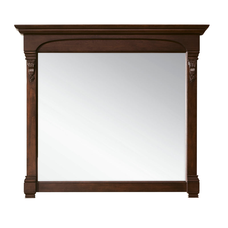 James Martin Brookfield 72" Burnished Mahogany Double Vanity with 3 cm Eternal Jasmine Pearl Quartz Top 147-114-5761-3EJP