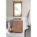 James Martin Savannah 26" Driftwood Single Vanity with 3 cm Carrara Marble Top 238-104-V26-DRF-3CAR