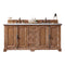 James Martin Providence 72" Driftwood Double Vanity with 3 cm Arctic Fall Solid Surface Top 238-105-5711-3AF