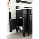 James Martin Brittany 46" Single Vanity Black Onyx with 3 cm Classic White Quartz Top 650-V46R-BKO-CLW