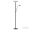 Dainolite Mother and Son Floor Lamp, Satin Black Finish 801LEDF-SB