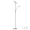 Dainolite Mother and Son Floor Lamp, Satin Nickel Finish 801LEDF-SN