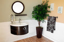 Bellaterra 34" Single Vanity Wood Ebony Zebra 804338