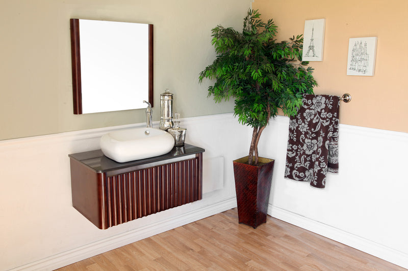 Bellaterra 32.5" Single Sink Vanity Wood Walnut 804347