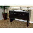 Bellaterra 55.3" Single Sink Vanity Dark Walnut Baltic Brown Marble 804380-TB