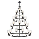 Innovations Lighting Cobbleskill 30 Light 50" Chandelier 820345-BK-G112