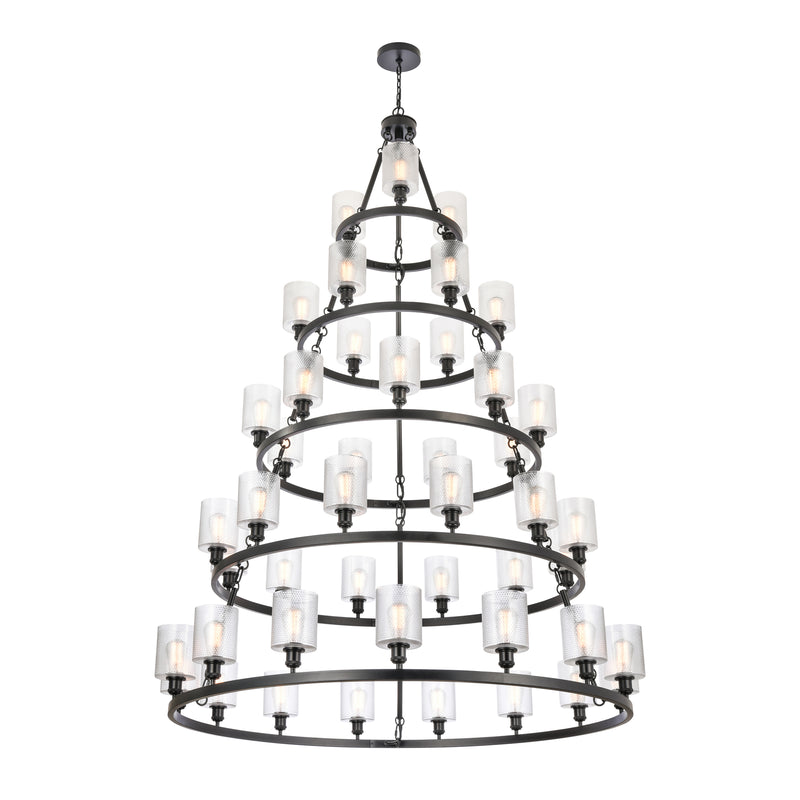 Innovations Lighting Cobbleskill 45 Light 60" Chandelier 8203456-BK-G112