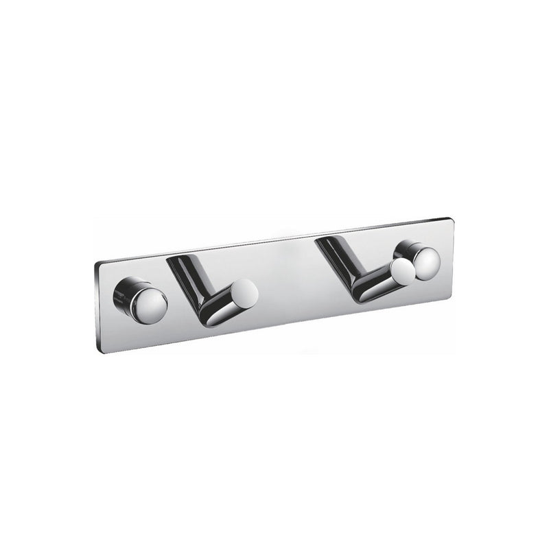 KubeBath Aqua Chiaro Robe Hook with 2 Hooks 8220-2