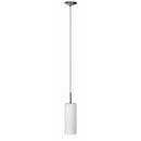 Dainolite 1 Light Wh Glass Pendant 83202-SC-WH