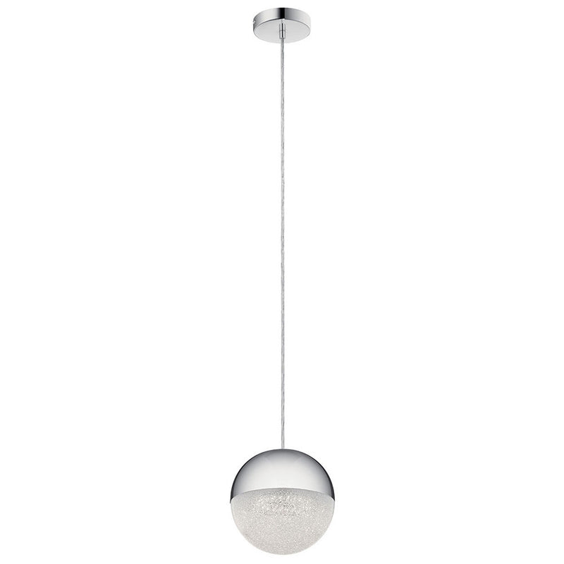 Kichler Moonlit 7.75" 1 Light LED Mini Pendant Chrome 83854