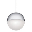 Kichler Moonlit LED 3000K 7.75" Pendant Chrome with White Glass 83854CHWH