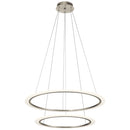 Kichler Hyvo 2 Ring LED Pendant Brushed Nickel 83990