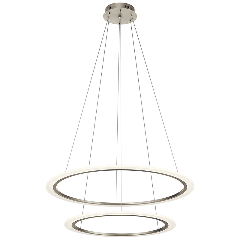 Kichler Hyvo 2 Ring LED Pendant Brushed Nickel 83990