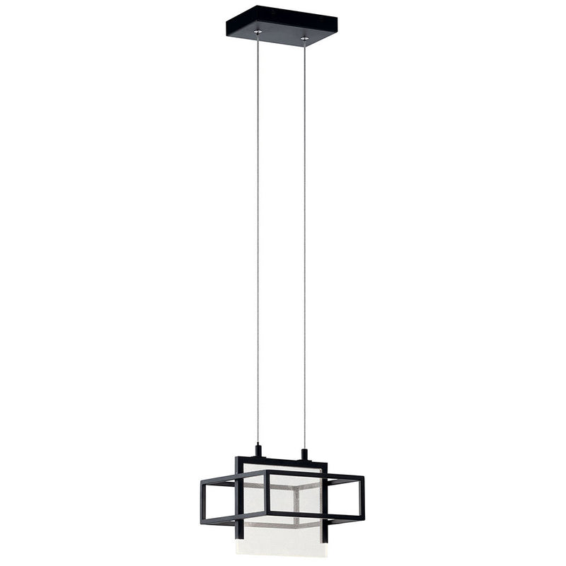 Kichler Vega 1 Light LED Mini Pendant Matte Black 84052