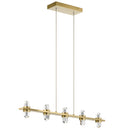 Kichler Arabella 3000K LED 5 Light Linear Chandelier Champagne Gold 84067CG