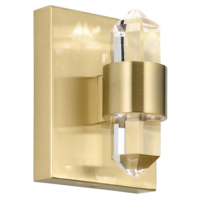 Kichler Arabella 3000K LED 2 Light Wall Sconce Champagne Gold 84070CG