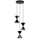 Kichler Kordan 3 Light Pendant Cluster Matte Black 84114