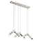 Kichler Avedu 3 Light Linear Pendant Cluster Polished Nickel 84137