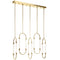 Kichler Delsey 5 Light Linear Pendant Cluster Champagne Gold 84146