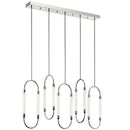 Kichler Delsey 5 Light Linear Pendant Cluster Polished Nickel 84147