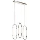 Kichler Delsey 3 Light Linear Pendant Cluster Polished Nickel 84149