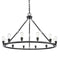 Saloon Chandelier shown in the Matte Black finish