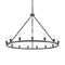 Saloon Chandelier shown in the Matte Black finish