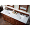 James Martin Brookfield 72" Warm Cherry Double Vanity with 3 cm Carrara MarbleTop 147-114-5781-3CAR