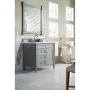 James Martin Brittany 36" Urban Gray Single Vanity with 3 cm Arctic Fall Solid Surface Top 650-V36-UGR-3AF