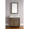 James Martin Chicago 36" Single Vanity Whitewashed Walnut with 3 cm Classic White Quartz Top 305-V36-WWW-3CLW