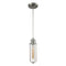 Muselet Mini Pendant shown in the Brushed Satin Nickel finish with a Brushed Satin Nickel shade