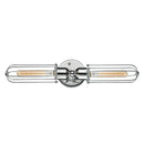 Muselet Bath Vanity Light shown in the Polished Chrome finish with a Polished Chrome shade