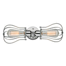 Muselet Bath Vanity Light shown in the Polished Chrome finish with a Polished Chrome shade