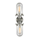 Innovations Lighting Centri 2 Light Bath Vanity Light Part Of The Austere Collection 900-2W-SN-CE231-SN-CL-LED